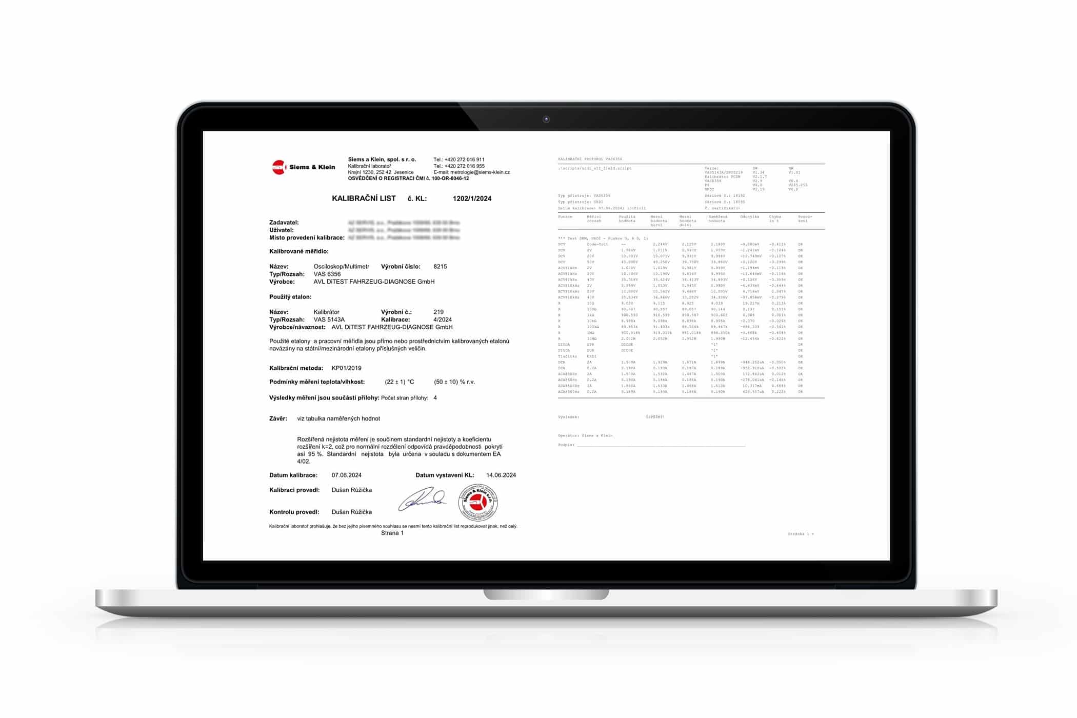 Metrolog v notebooku